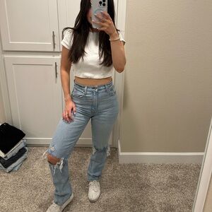 Abercrombie & Fitch Ultra High Rise The 90’s Straight Jeans size 2R